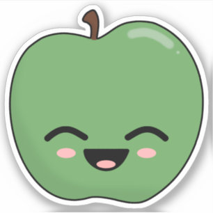 Sticker Bonne Pomme verte