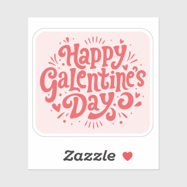 Sticker Bonne Saint-Galentin (Feuille)