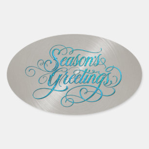Sticker Bonnes Fêtes en argent