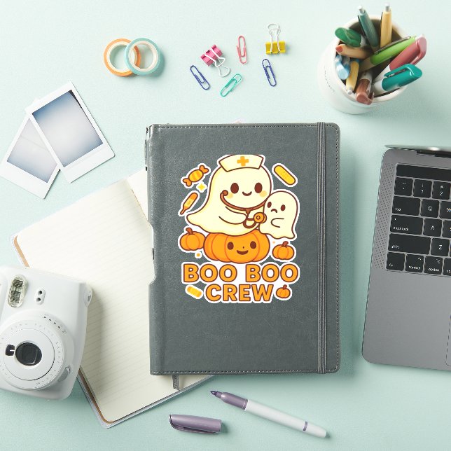 Sticker Boo Boo Crew Nurse Ghost Classic T-Shirt (Couverture iPad)