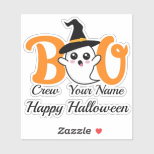 Sticker Boo Crew Witch Halloween famille appariement
