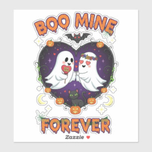 Sticker Boo Mine Forever - Gentils Fantômes et Chat d'Hall