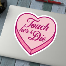 Bookish Candy coeur - Touchez-la & Mourir