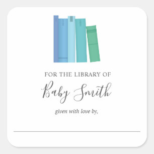 Sticker Bookplate baby shower