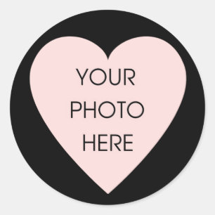 Sticker Bordure Coeur Noir