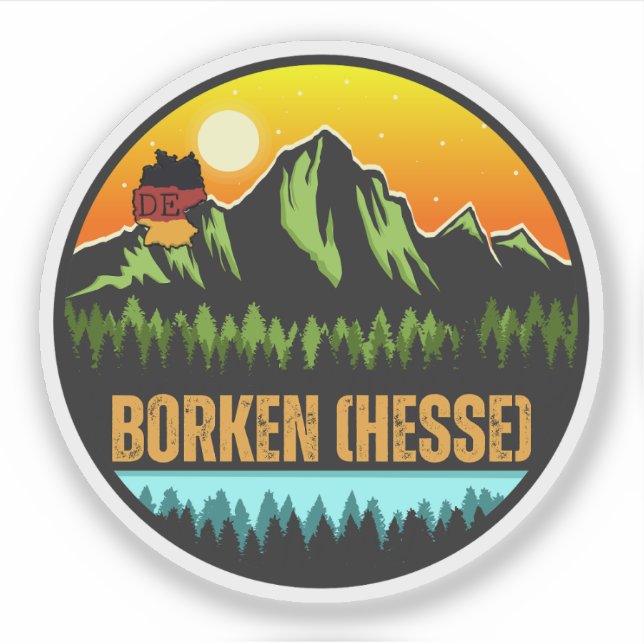 Sticker Borken (Hesse), Allemagne (Devant)