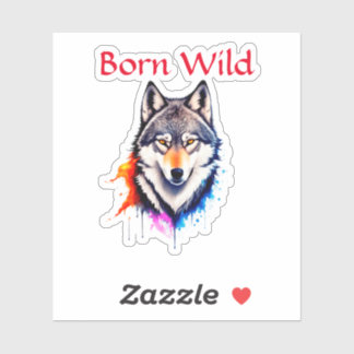 Sticker Born Wild