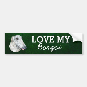 Sticker Borzoi Bumper