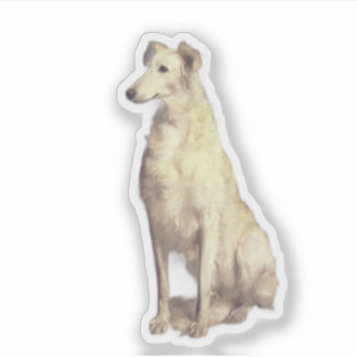 Sticker Borzoi vintage