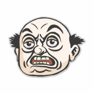 Sticker Boss en colère