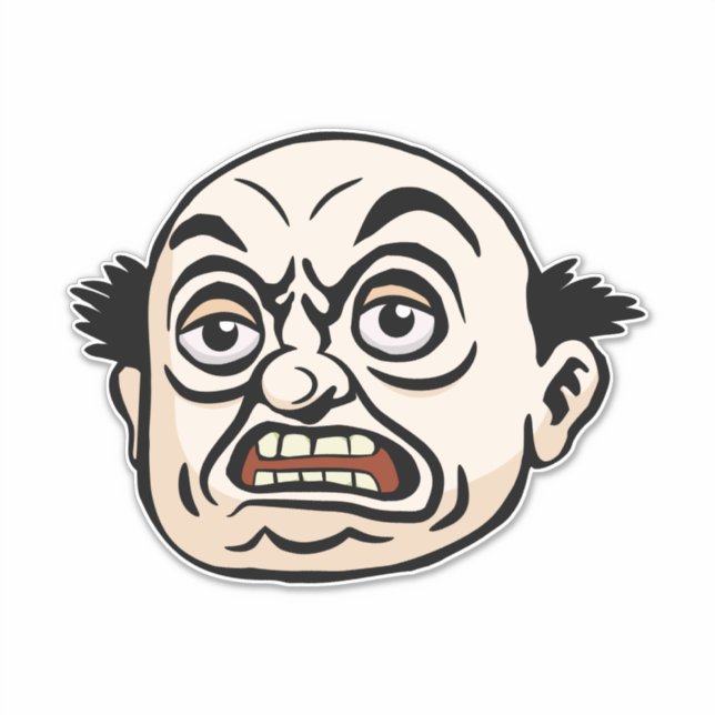 Sticker Boss en colère (Devant)
