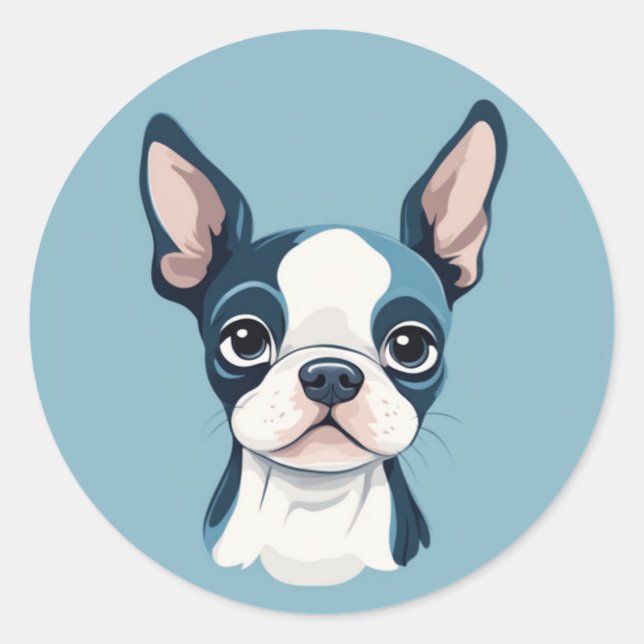 Sticker Boston Terrier (Devant)