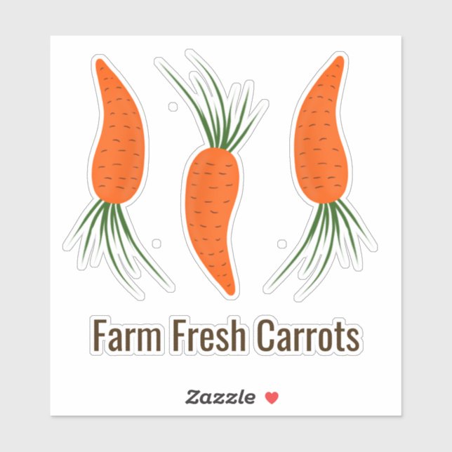 Sticker Botanical Carrots Collection  (Feuille)