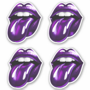 Sticker Bouche pourpre