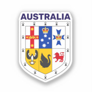 Sticker Bouclier des armes d'Australie