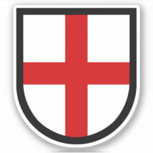 Sticker Bouclier Saint-Georges - Contour 1 vers le haut