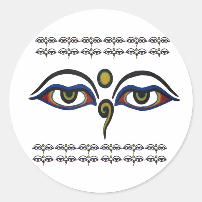 Sticker Bouddha Eyes (Devant)
