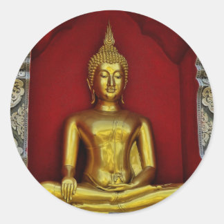 Sticker Bouddha Or