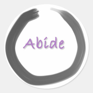 Sticker Bouddhiste Abide Zen Enso Cercle