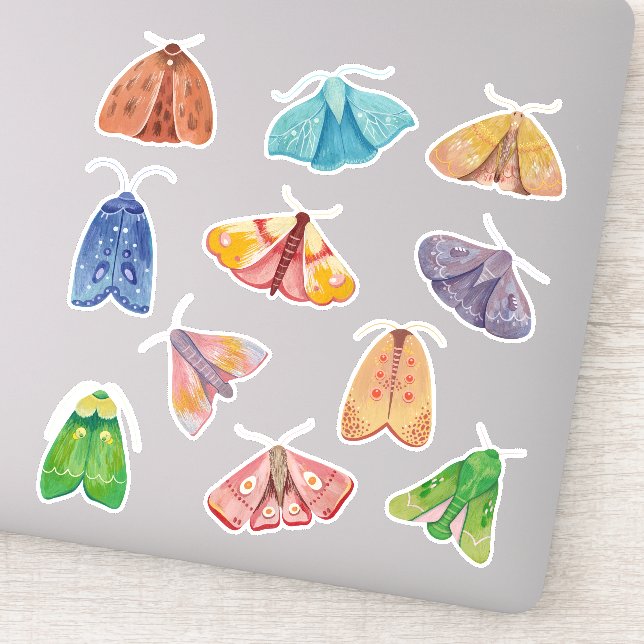 Sticker Bouillon de nuit magique. Mystique petit papillon  (Détail)