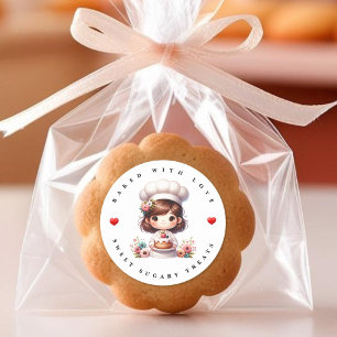 Sticker Boulangerie Moderne Cuite Avec Amour