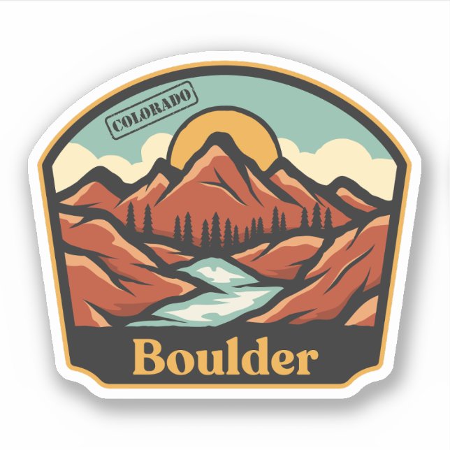 Sticker Boulder, Colorado (Devant)
