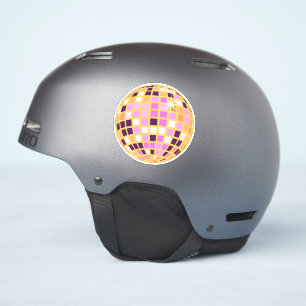 Sticker Boule Disco Moderne Gold Retro