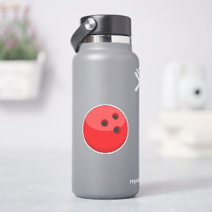 Sticker Boule rouge de Bowling