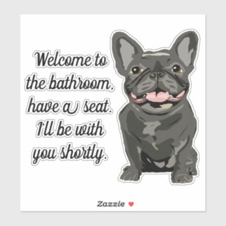 Sticker Bouledogue français bringé