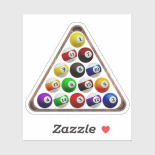 Sticker Boules de billard de classement de piscine