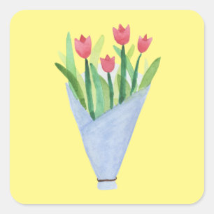 Sticker Bouquet de Tulips