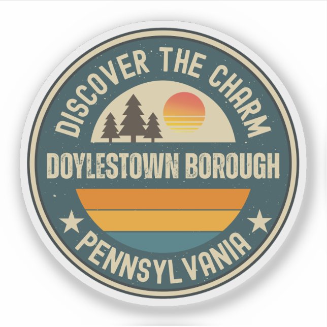 Sticker Bourgoisie de Doylestown, Pennsylvanie (Devant)