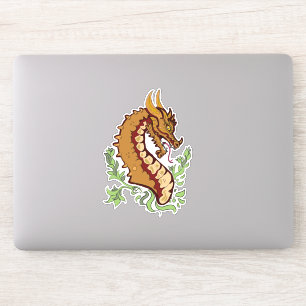 Sticker Boussole de dragon stylisée