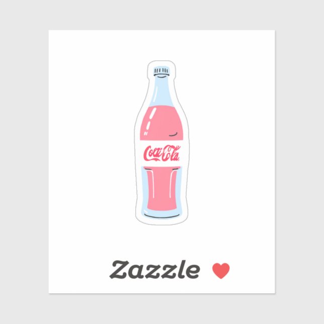 Sticker Bouteille de soda (Feuille)
