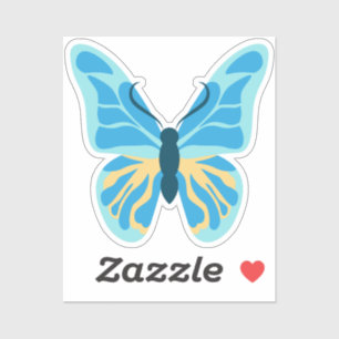 Sticker Bouterfly Custom Colors Graphic