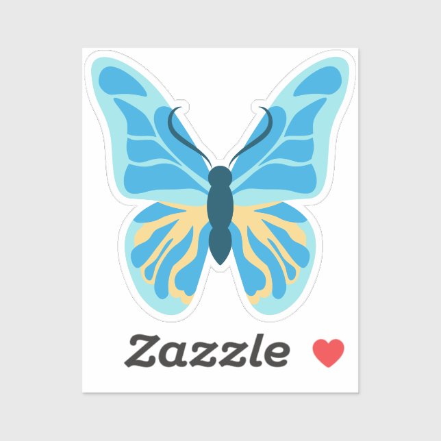 Sticker Bouterfly Custom Colors Graphic (Feuille)