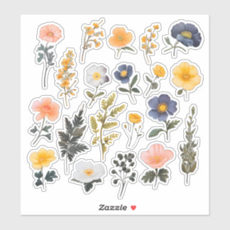 Sticker Boutique à fleurs d'aquarelle