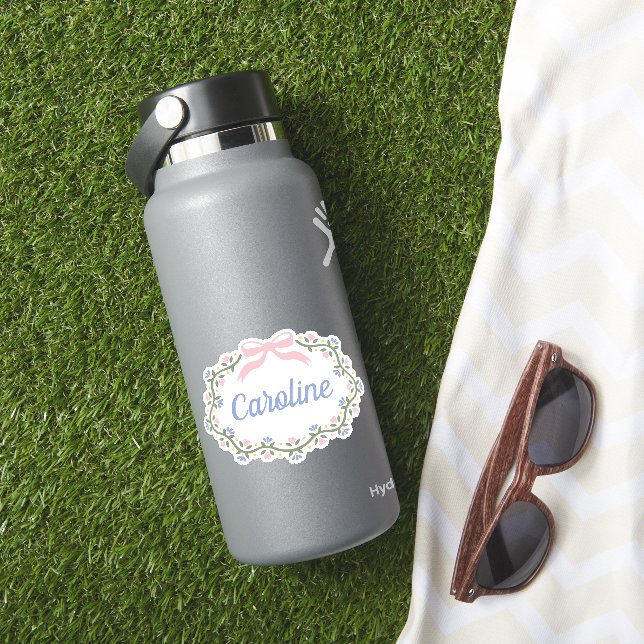 Sticker Bow, Heart et Vin Fleur (HydroFlask Insitu)