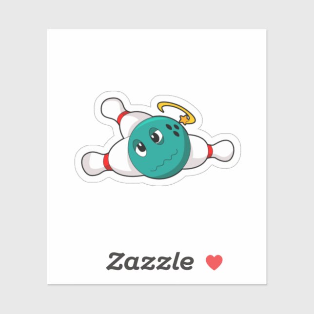 Sticker Bowling Bowling Bowling Bowling (Feuille)
