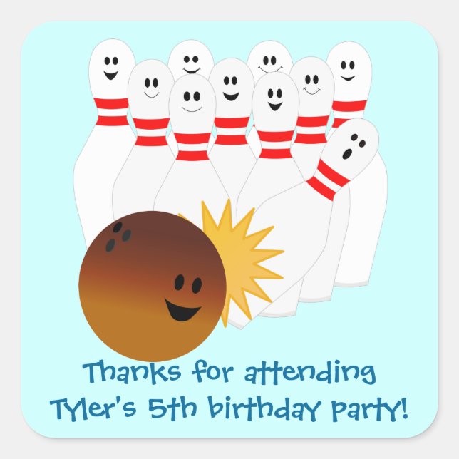 Sticker Bowling Party (Devant)