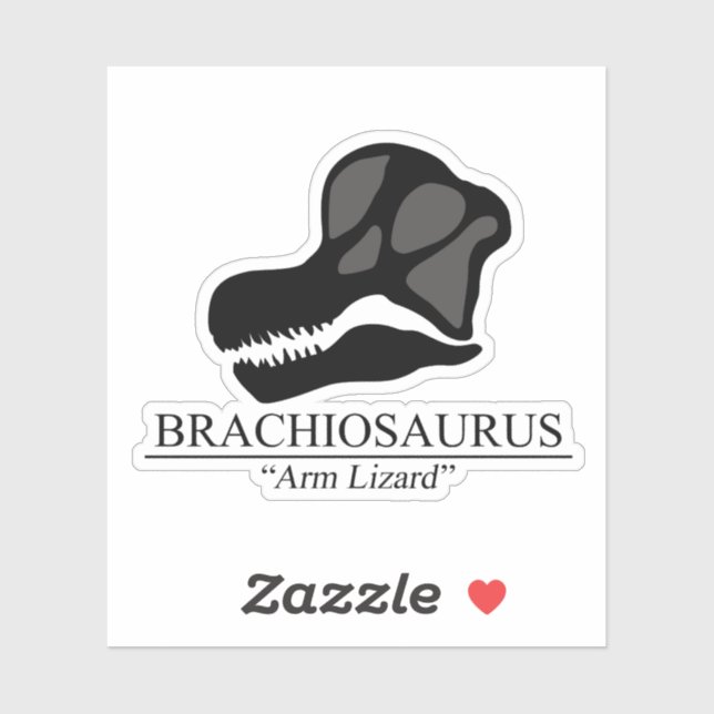 Sticker Brachiosaurus (Feuille)