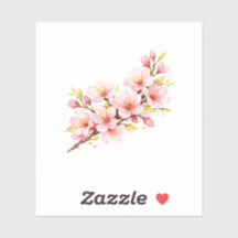 Branche de Sakura Fleur de Cerisier Rose Accents D