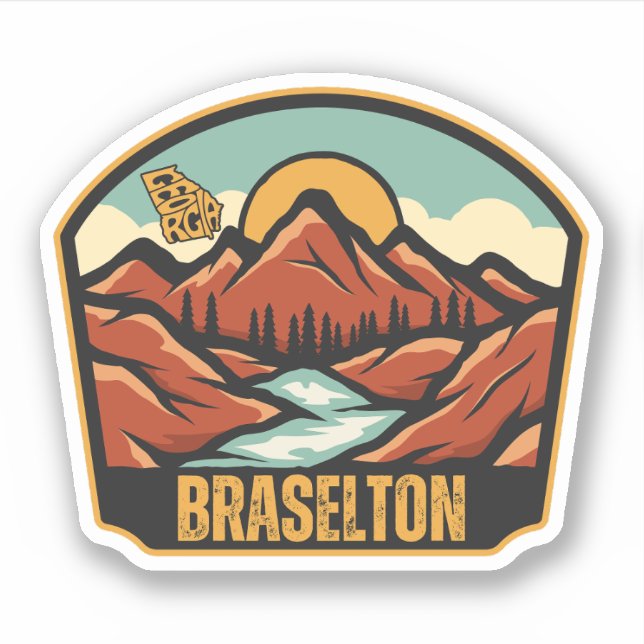 Sticker Braselton, Géorgie (Devant)