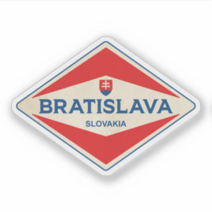 Sticker Bratislava Slovaquie Vintage