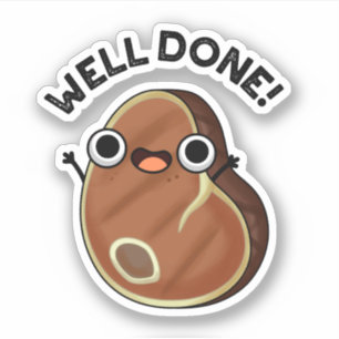 Sticker Bravo Funny Steak Pun