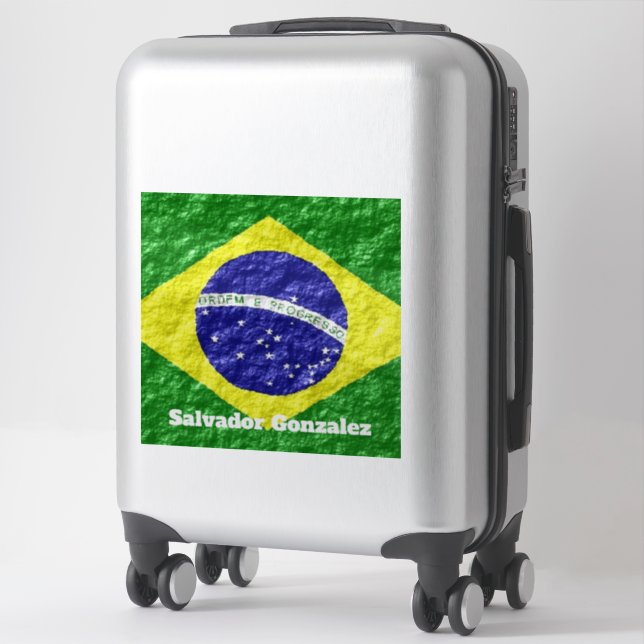 Sticker Brazilian Flag Design (Sur valise)
