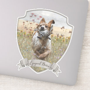 Sticker Bretagne Espagnol chasse caille, Art