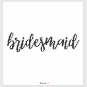 Sticker Bridesmaid