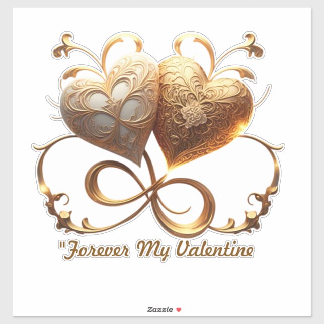 Sticker "Bright Hearts Kiss" (Feuille)