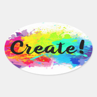 Sticker brillant avec des peintures à rayures